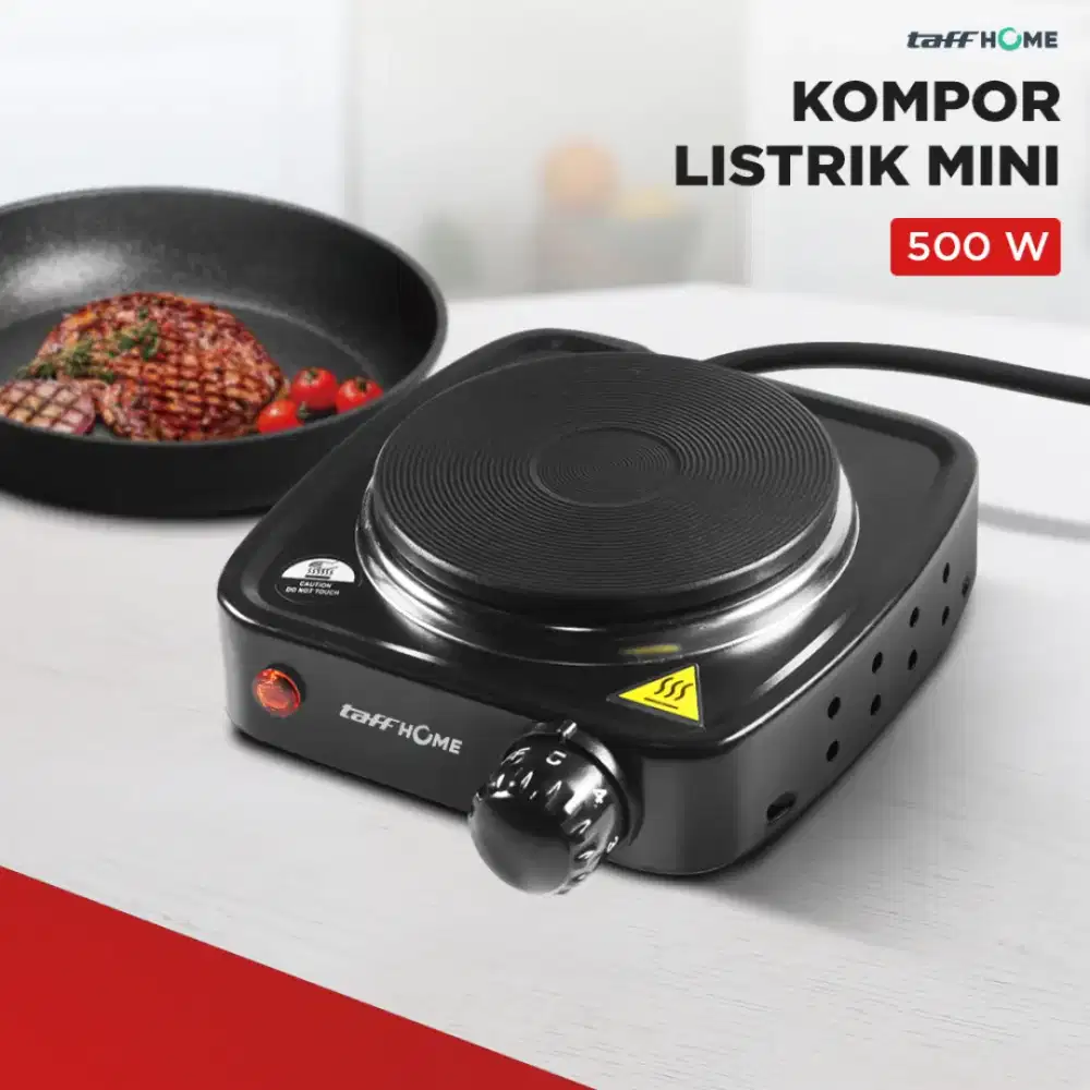 Kompor Listrik 1 Tungku Mini Portable Hot Plate 500W