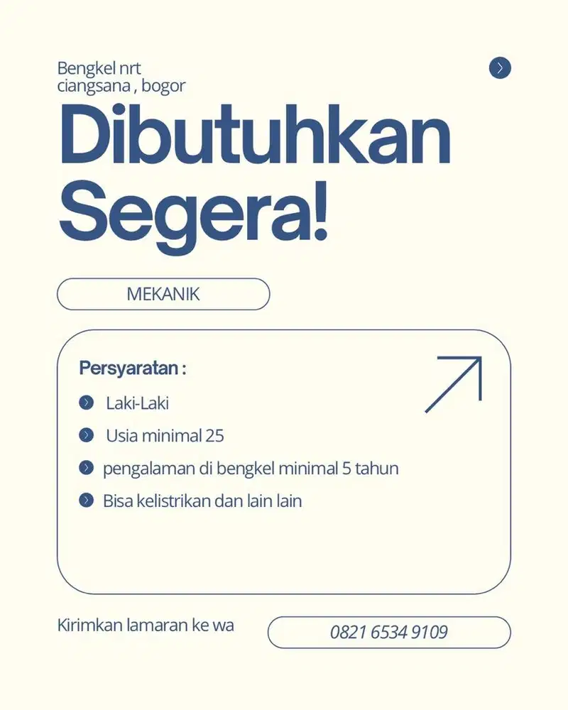mekanik berpengalaman