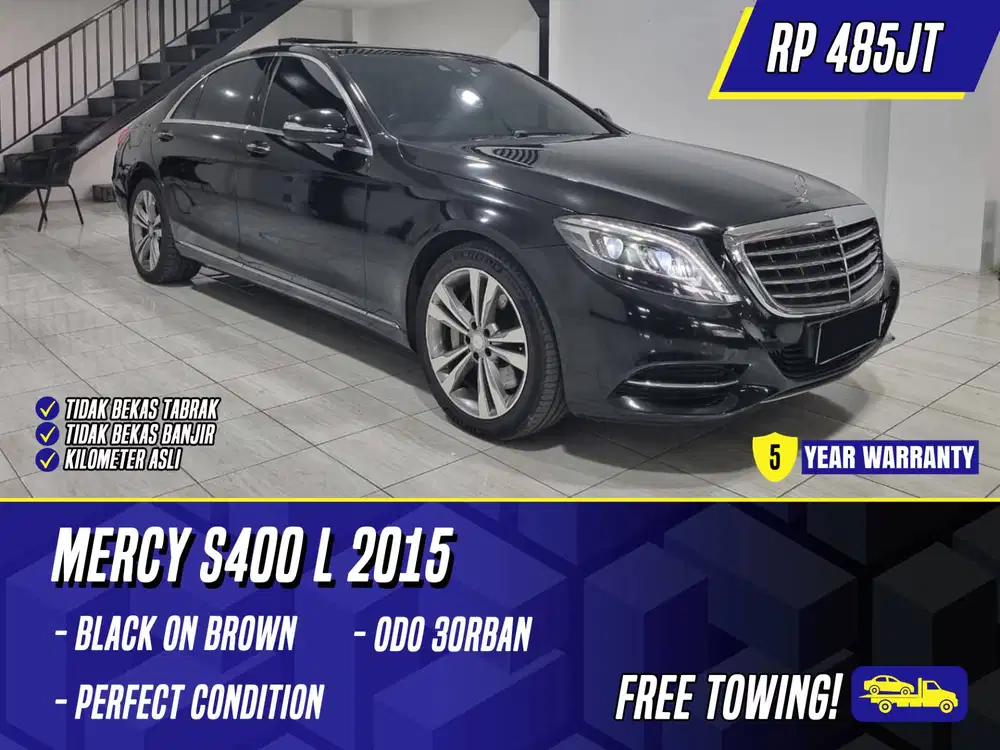 Mercedes Benz S400 L 2015 Black on Brown Hitam Mercy S400L S 400L 400