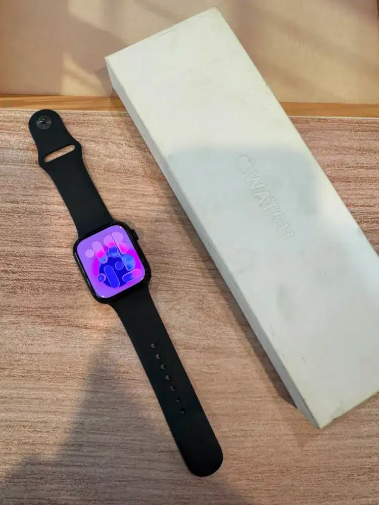 Apple Watch Series 9 45mm Midnight ex ibox bh 87% lengkap