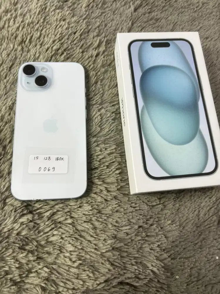 Iphone 15 128 gb ibox fullset oem mulus