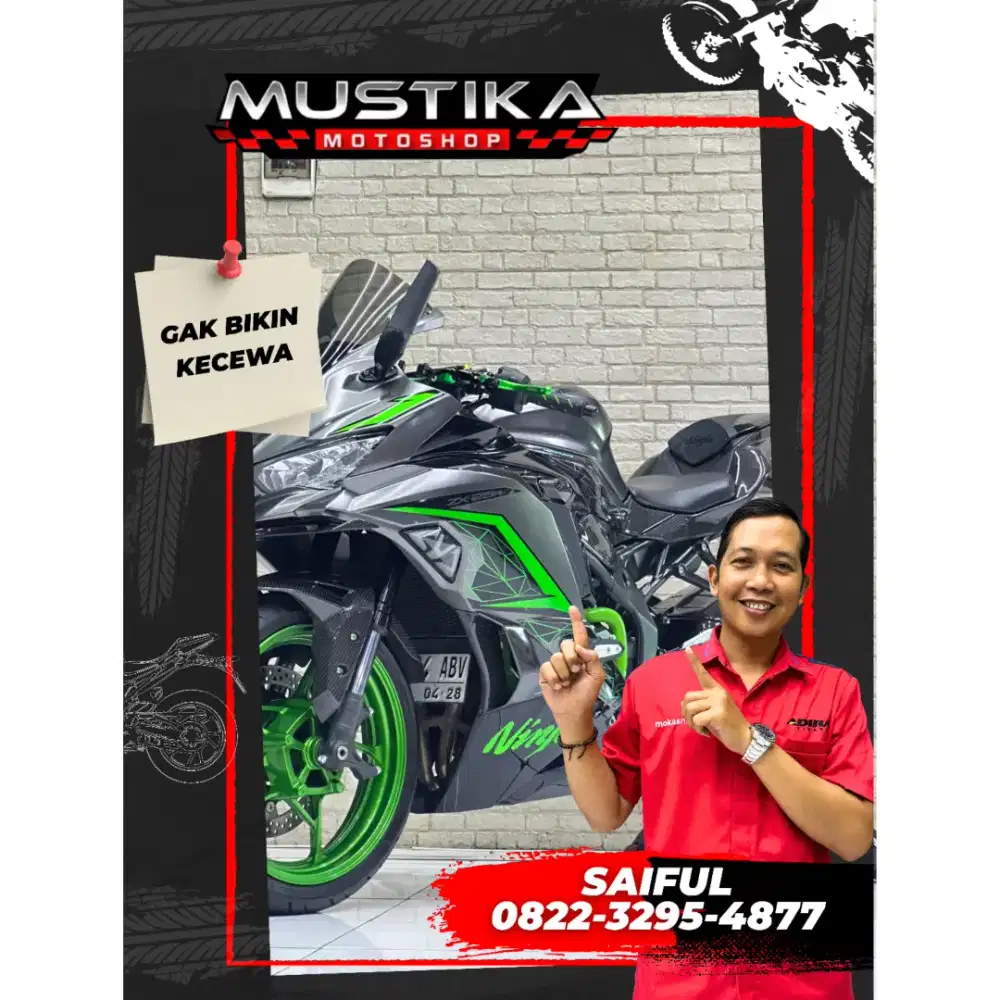 Odo 6rb Istimewa!!Kawasaki ZX25R 2023 Ful Modif Plat Jatim-Mustika