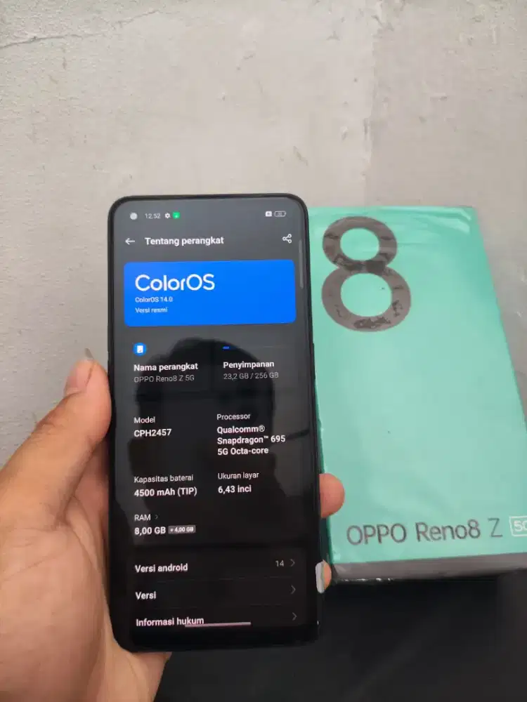 Oppo reno 8z 5G 8+4/256
