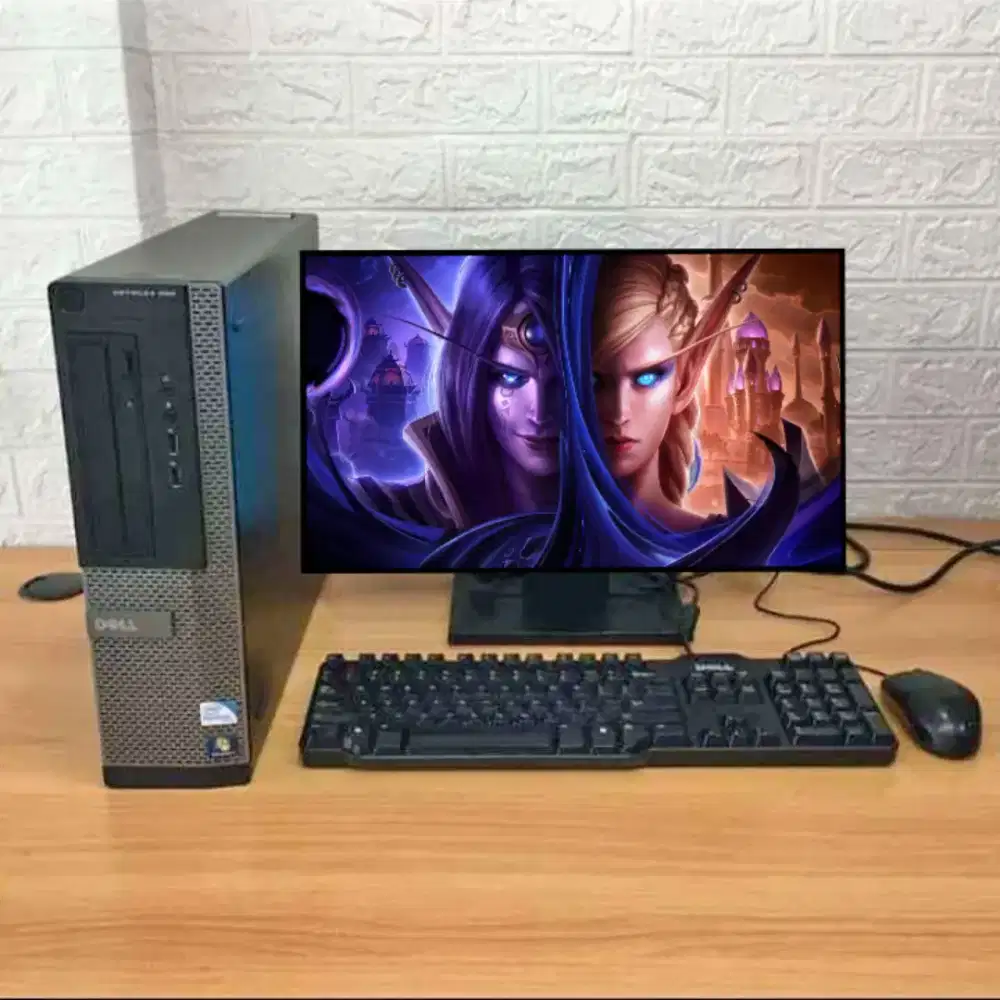 PC GAMING FULSET + LCD + RAM 8 GB + VGA 1 GB + HD 500 GB + GAMES APP