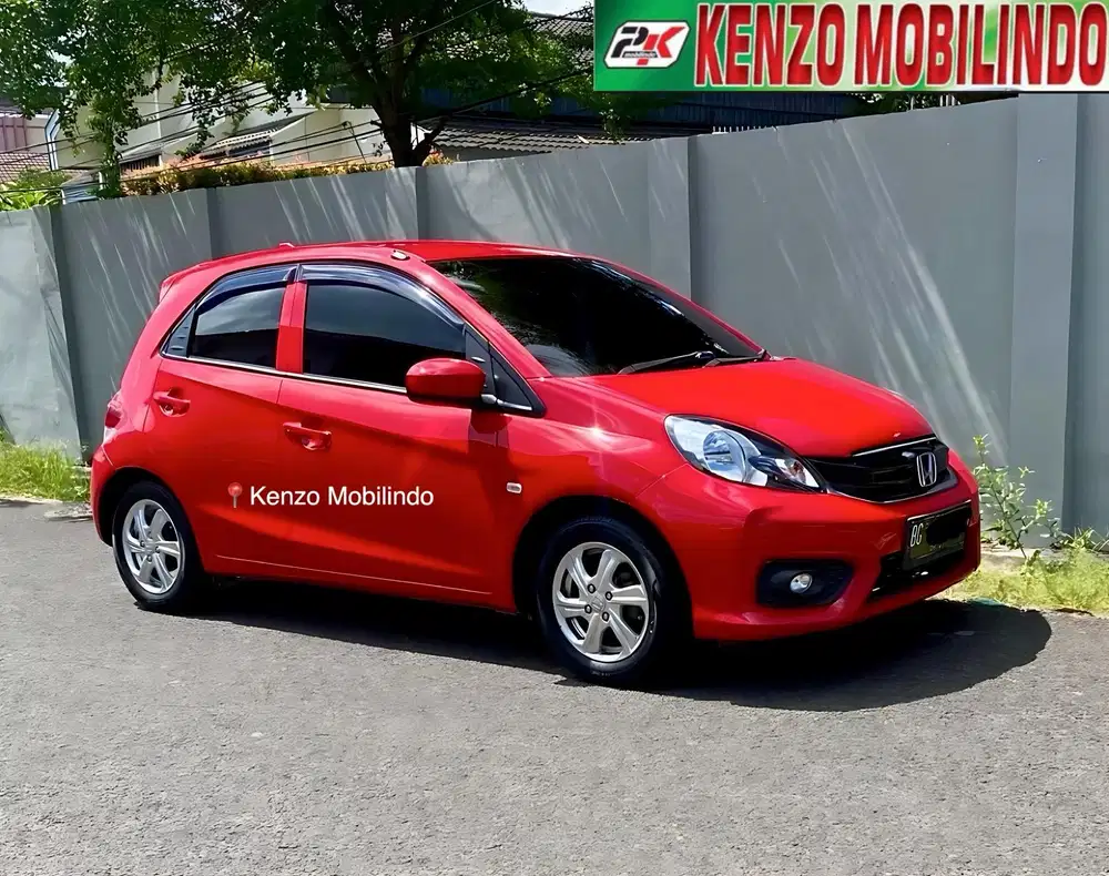 [Dp 10jt] Brio 1,2 E AT 2018 merah,km rendah 76rb top kondisi