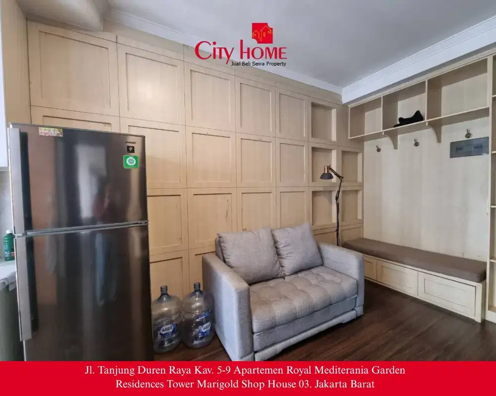 Sewa Apartemen 2 BR Furnished di Mediterania Garden Residences 2