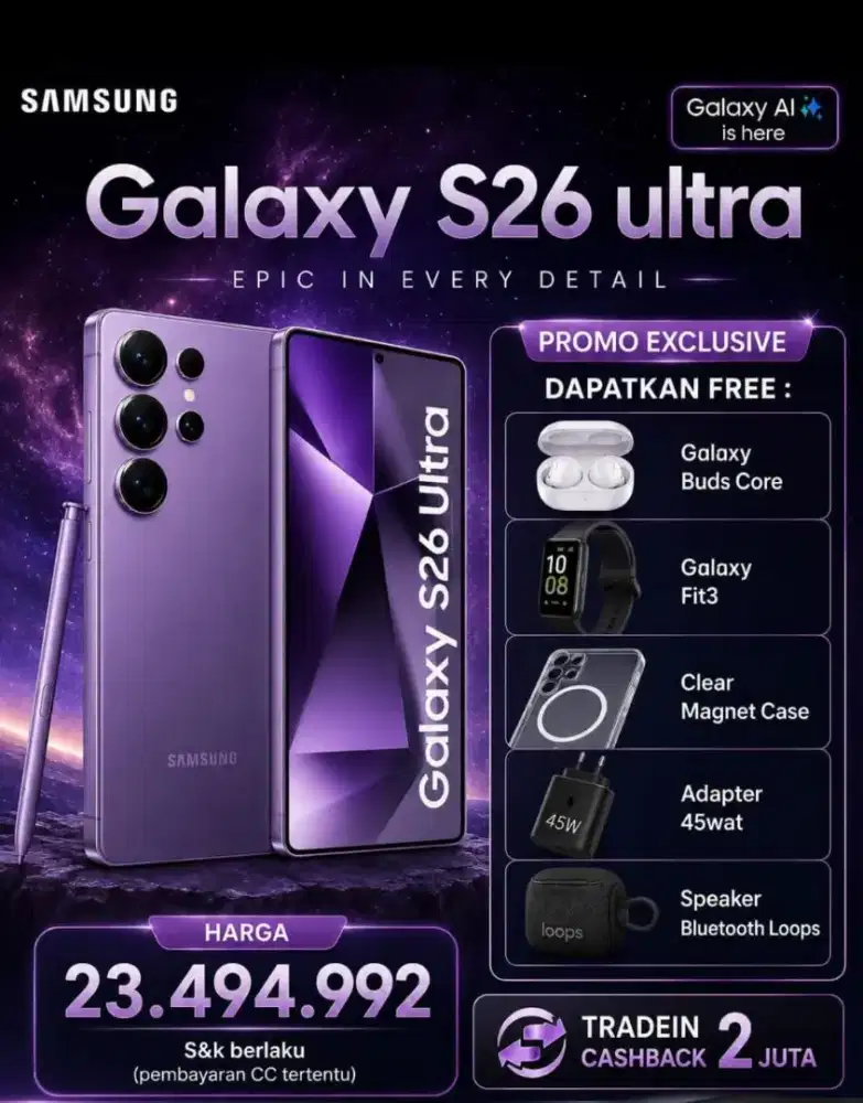 Samsung Galaxy S26 Ultra bisa cicilan