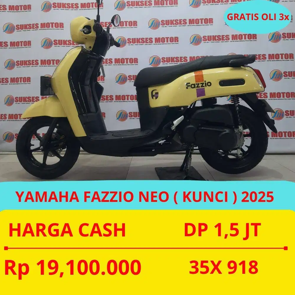 YAMAHA FAZZIO NEO 2025 DP MURAH 1,5 JUTA GUYS