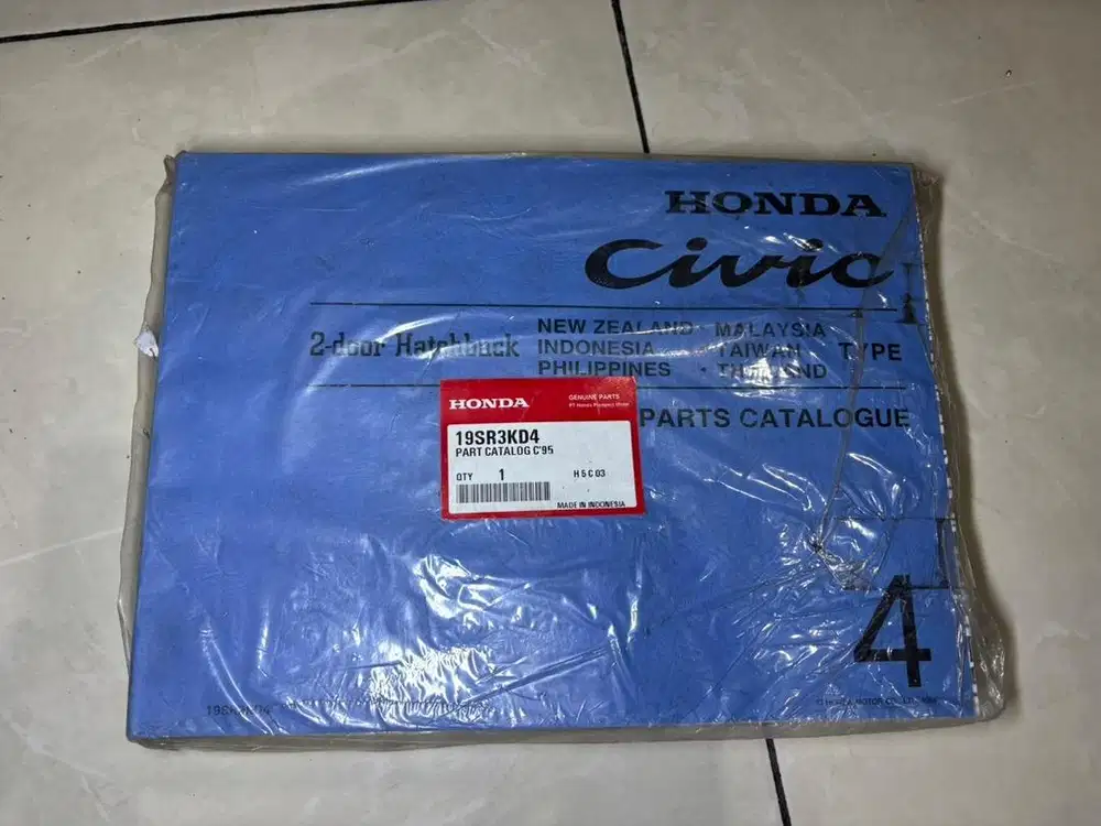 HONDA CIVIC ESTILO PART CATALOG - GENUINE HPM