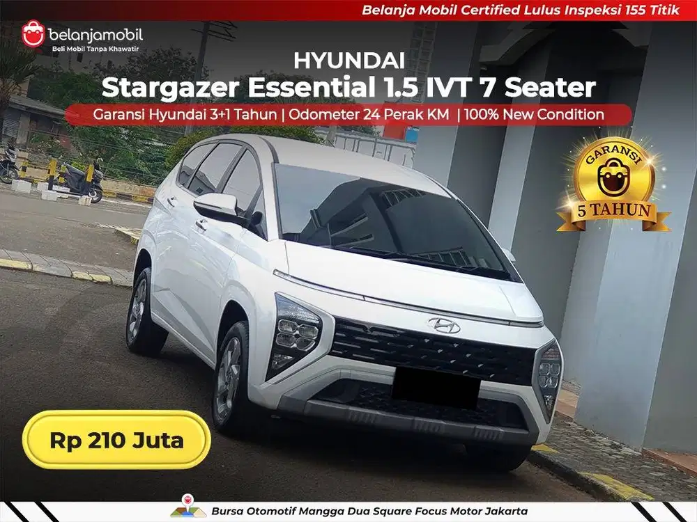 [ KM 24 PERAK ] Hyundai Stargazer Essential 1.5 IVT 7 Seater 2026 2025