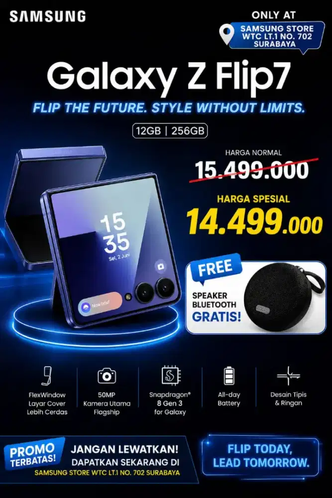 Samsung Galaxy Zflip 7 promo Cashback