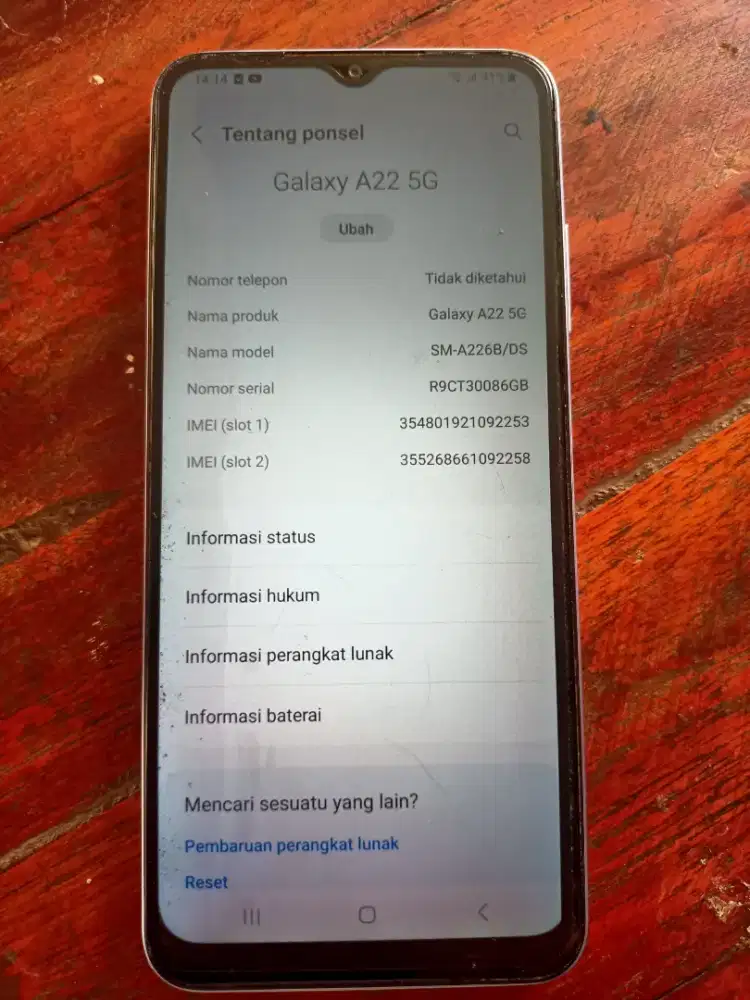 Jual Handphone Samsung A22 5G 128/6