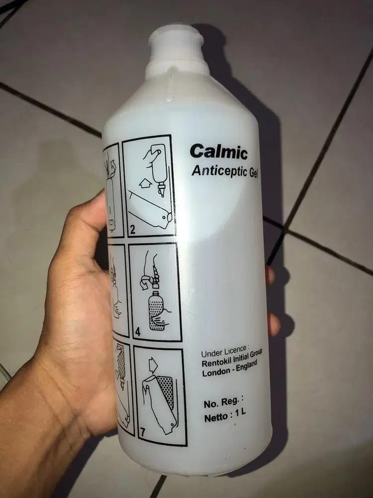 Calmic Antiseptic Gel 1 Liter – Baru, Expired Masih Lama