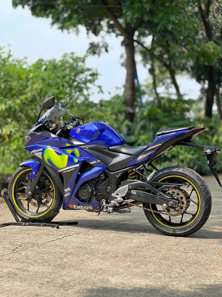 YAMAHA R25 V1 MOVISTAR 2017 BIRU PAJAK ON SIAP GAS JAUH