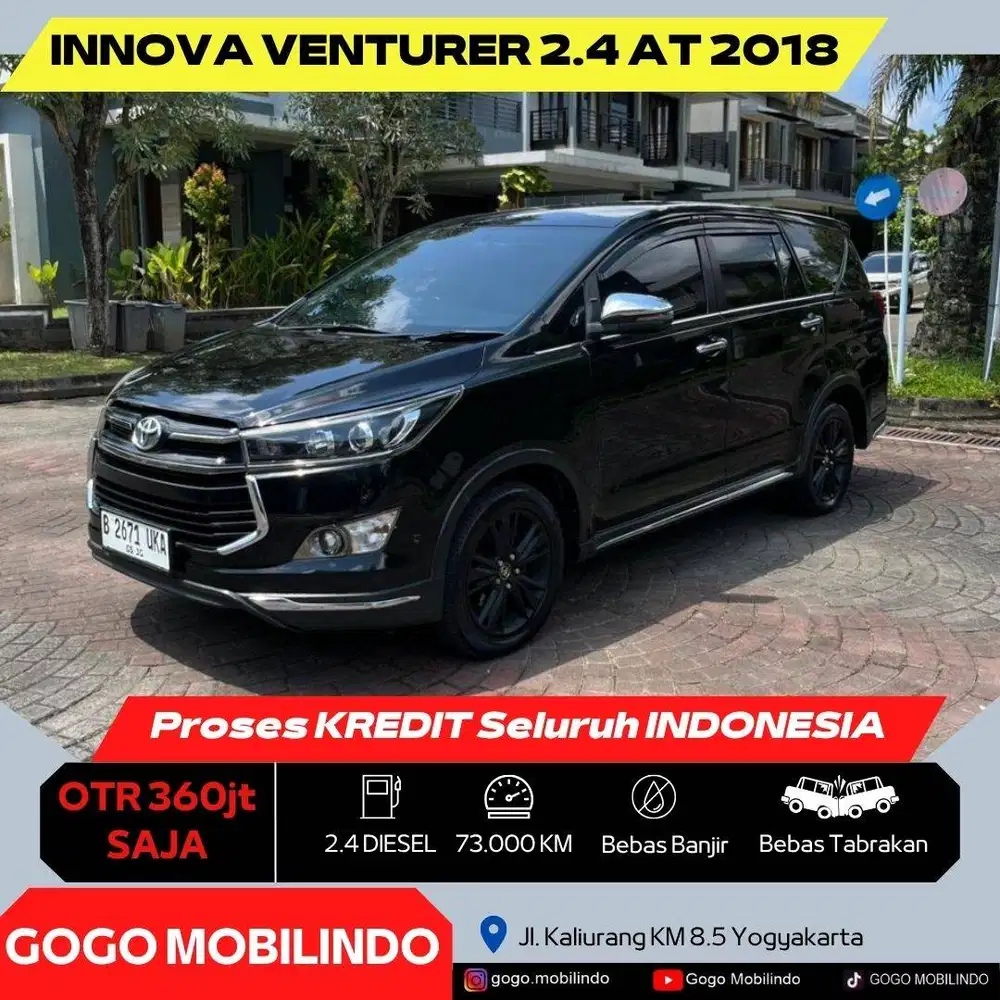 Toyota Innova Venturer Matic 2018 ORISINIL DP Minim Kredit Murah