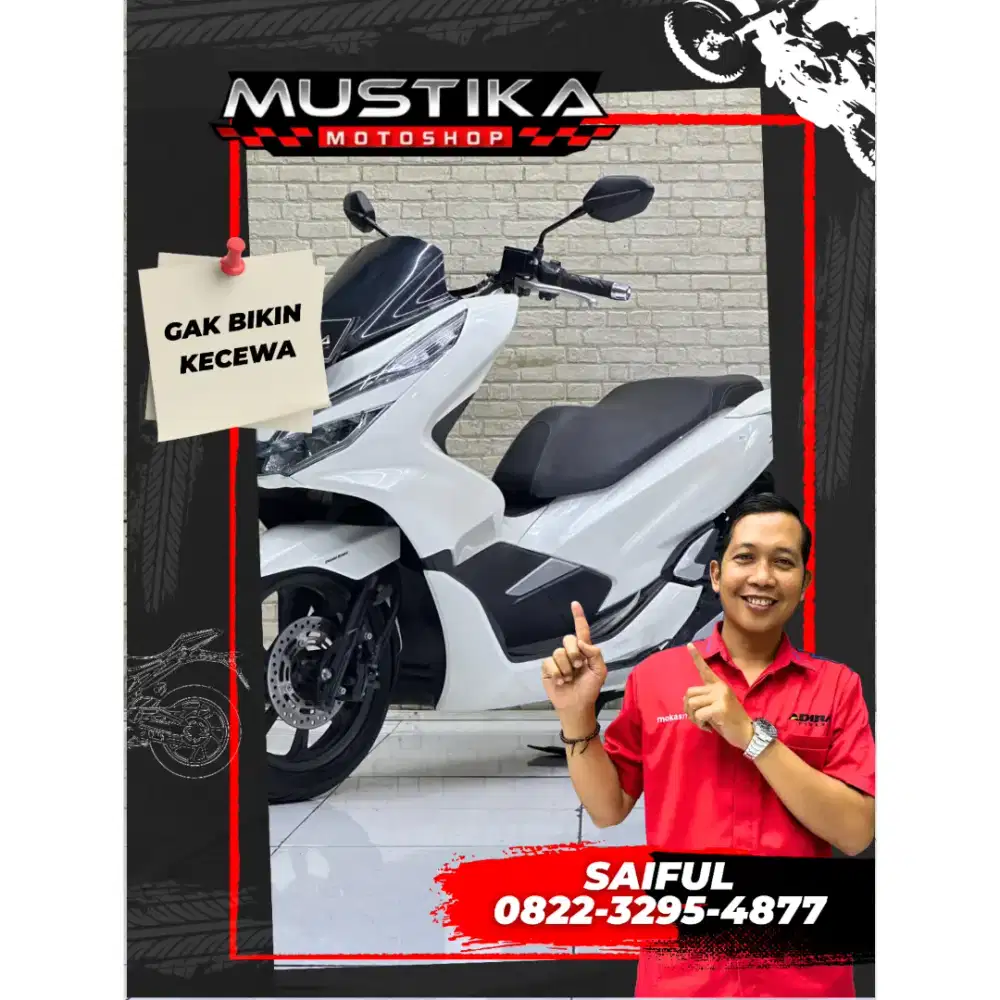 Perfect Condition!!Honda PCX 150cc 2020 Plat Baru White Mulus-Mustika
