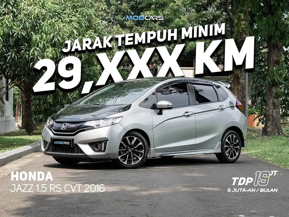 JAZZ 1.5 RS CVT 2016 KILOMETER SUPER LOW