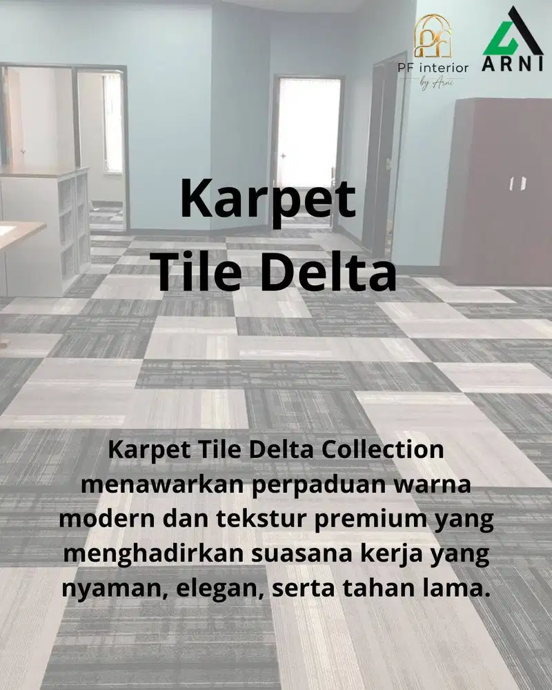 Karpet Tile Delta Murah & Mudah Dipasang