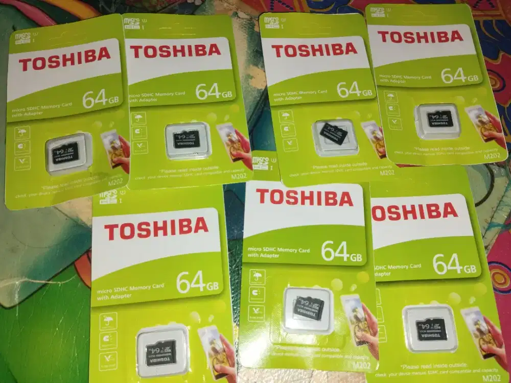 MEMORI HP / KARTU SD TOSHIBA 64 GB BARANG BARU, STOK BNYK, HARGA 50 RB