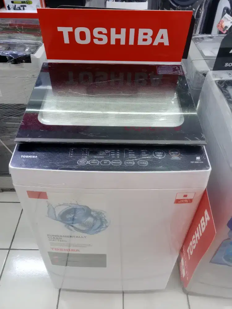 Bisa Cicilan.Toshiba Mesin Cuci 1Tabung FUZZY LOGIC AW-M801AN(WK) 7Kg