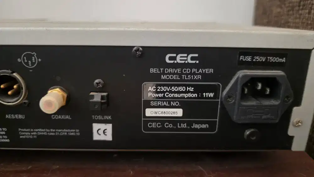 CEC Belt Drive CD player
