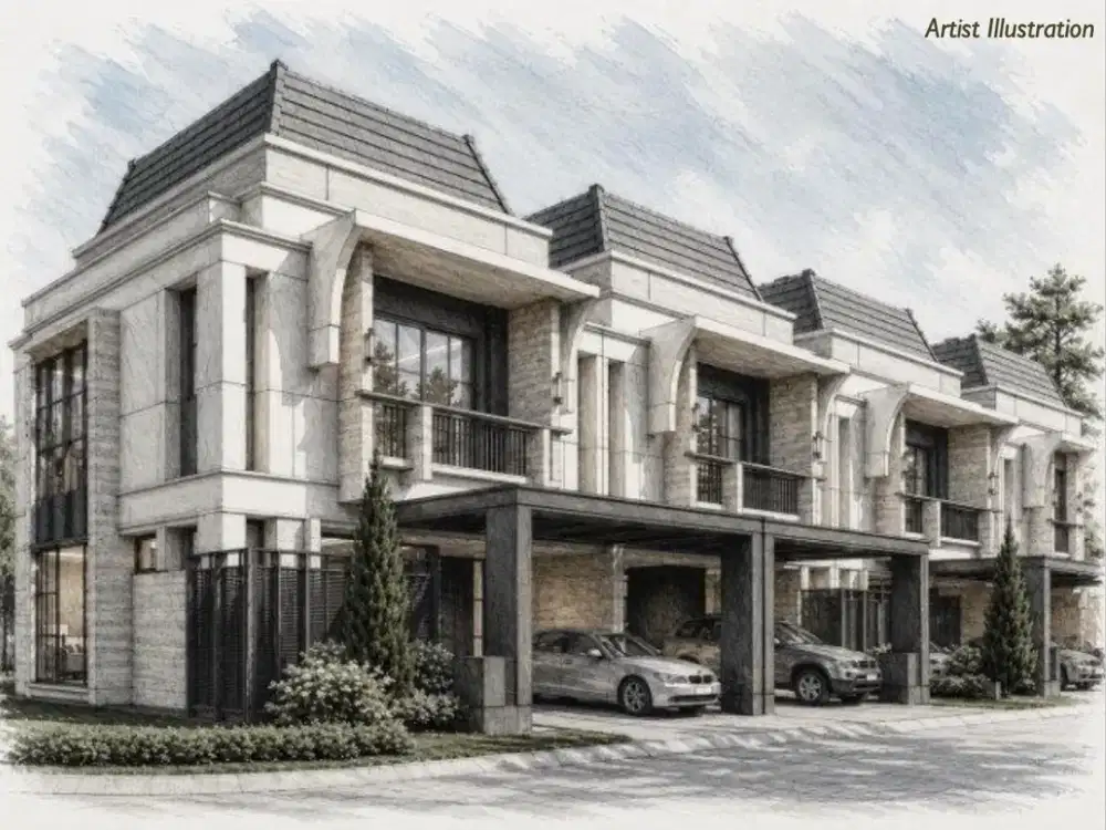 New Armont BSD, Rumah 2 Lantai Konsep Classic Modern Selangkah ke Eastvara Mall BSD