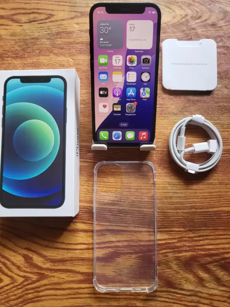 Iphone 12 128gb blue inter fullset mulus no minus all operator