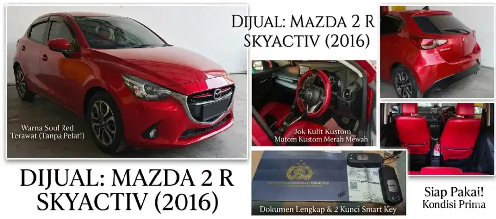 Mazda 2 R Skyactiv 2016 warna Soul Red Metallic
