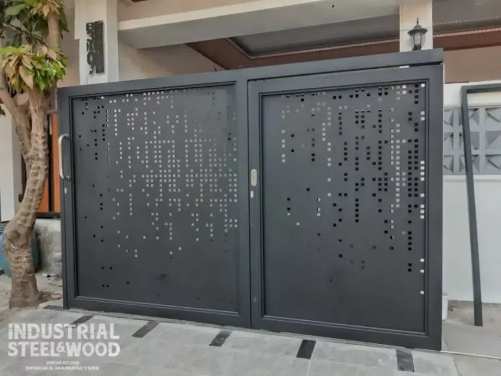 Pintu gerbang cuting laser