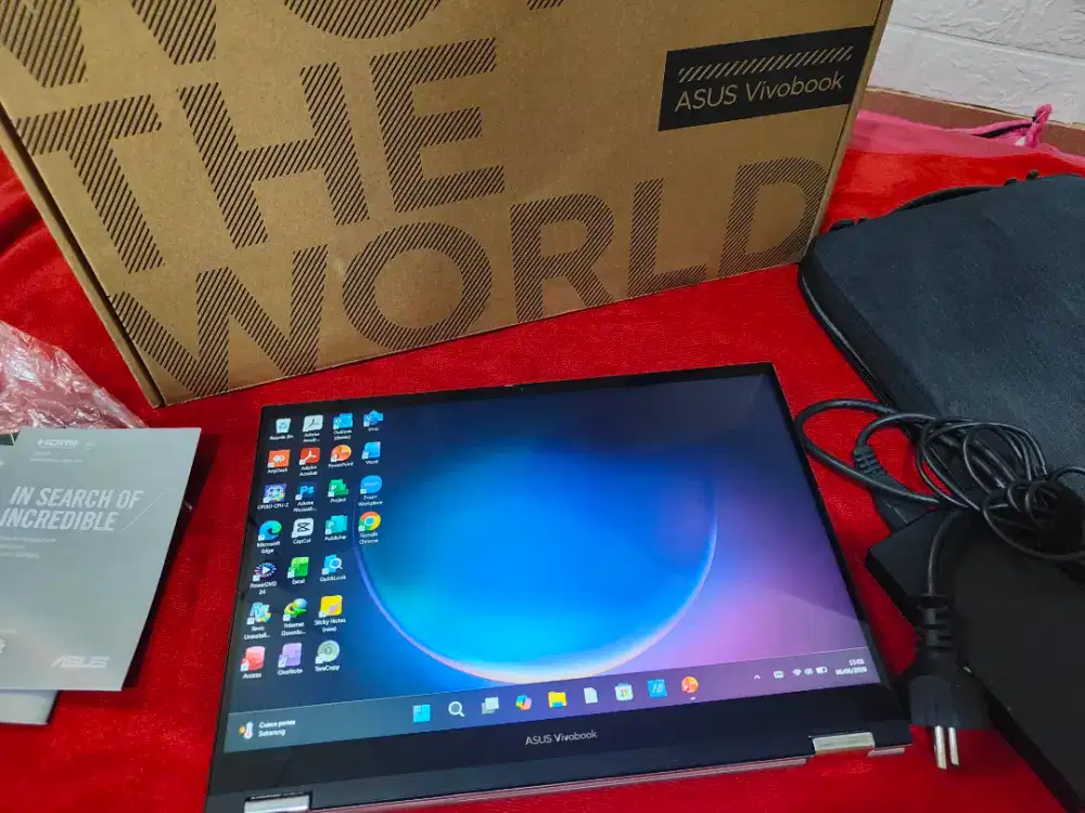 Asus Vivobook S14 Flip TN34022QA
Ram 16Gb SSD 512Gb Spek Gahar Fullset