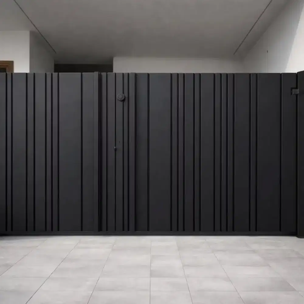 Pintu gerbang minimalis modern