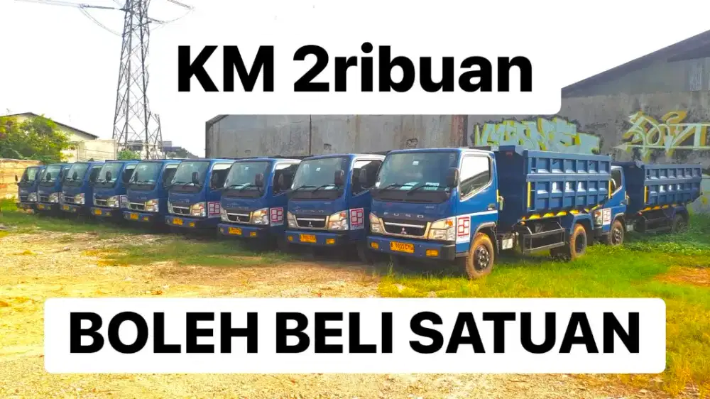 Murah KM2000 Mitsubishi colt diesel canter FE74HDN dump truck 2025
