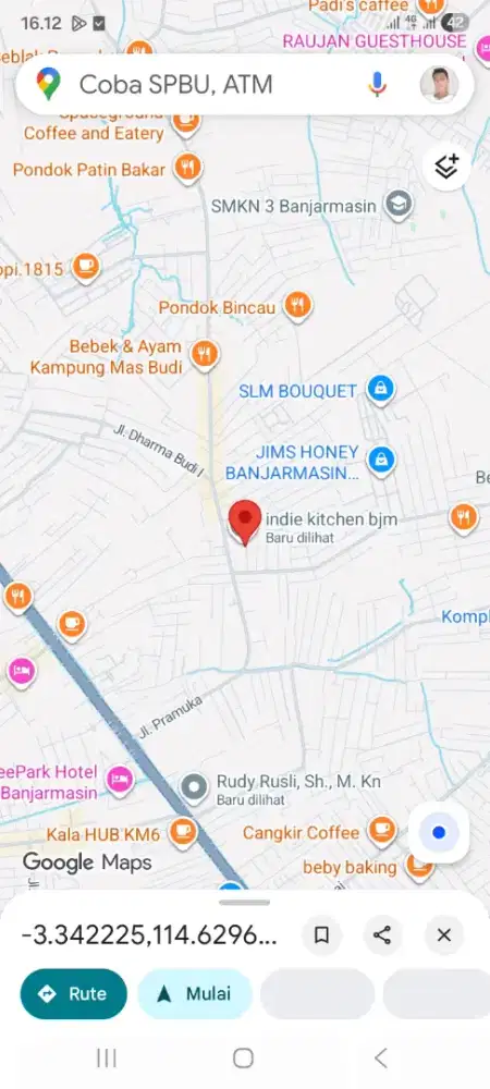 Dijual Cepat Tanah di Pramuka dekat Jalan Raya