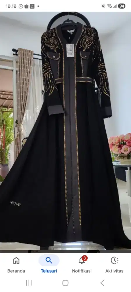 Jual santai dress brand HIKMAT