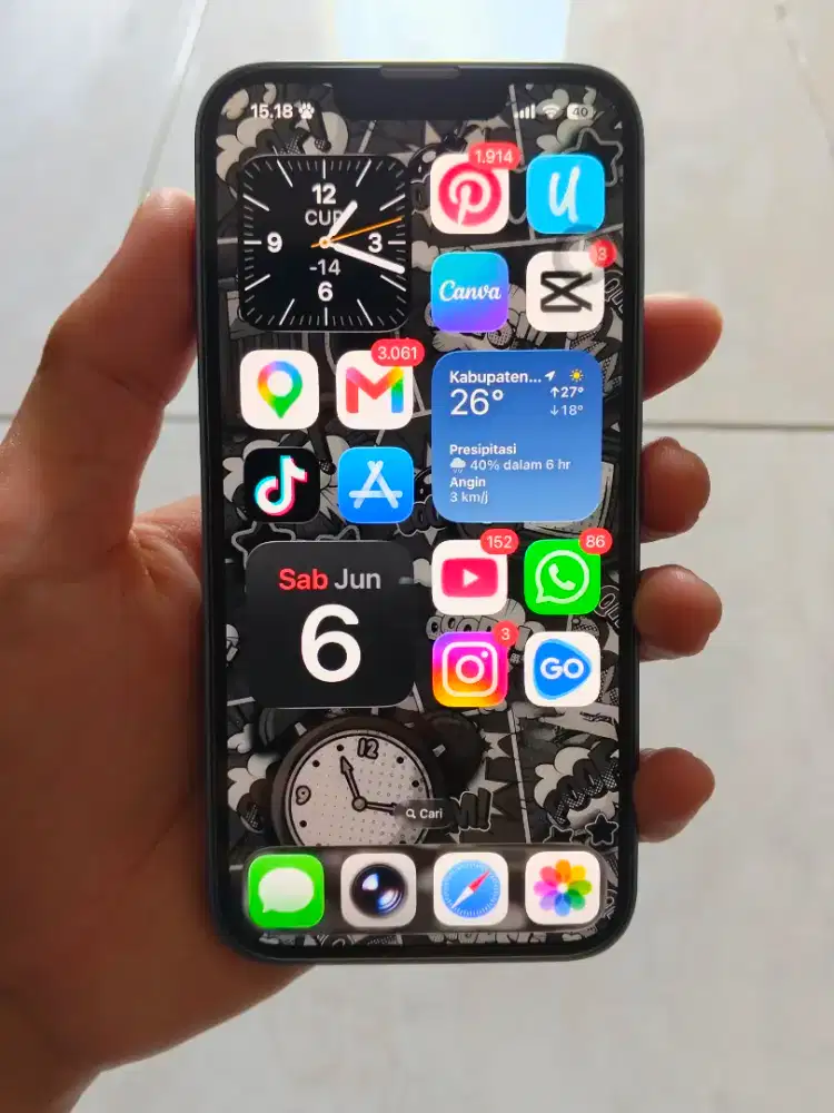 iPhone 14 second inter LL/A 128GB Biru