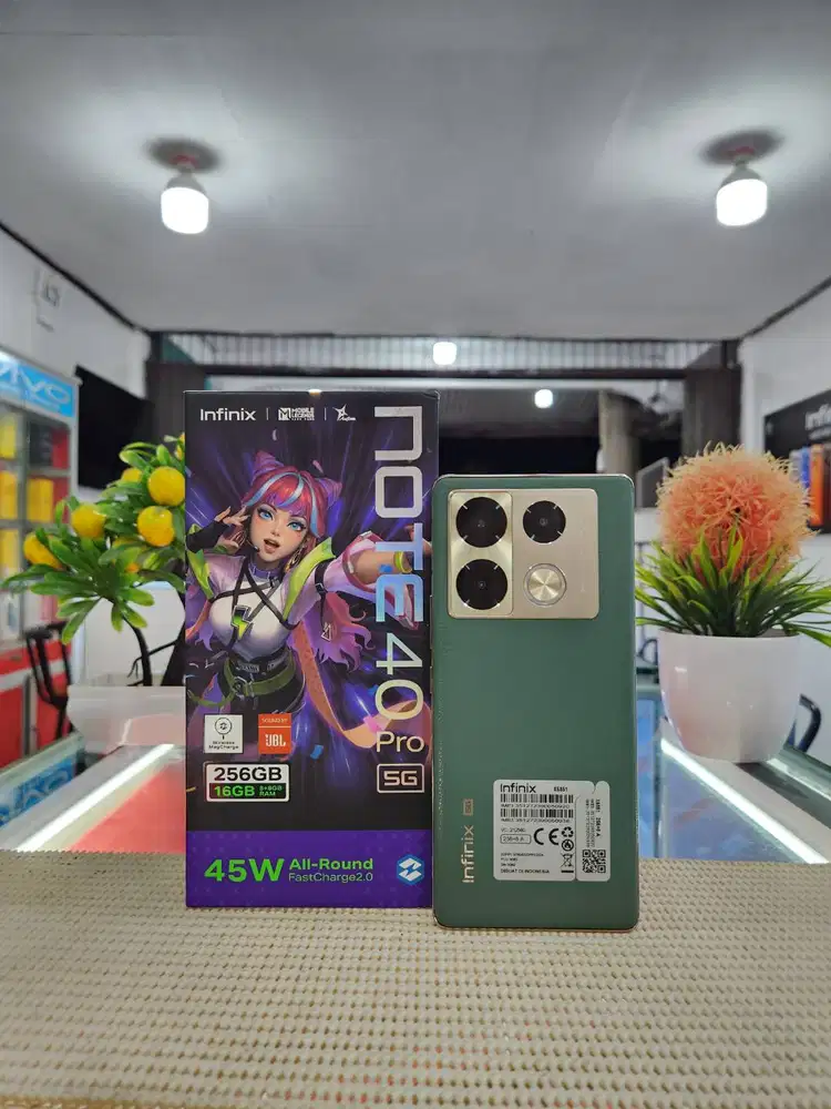 Infinix Note 40 Pro 5G Ram 8+8Gb/256Gb Fulset Mulus Ori 100% Brgaransi