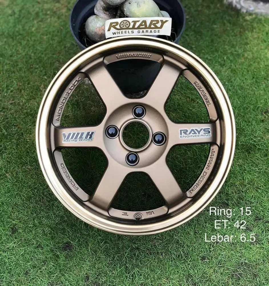 velg volk rays te37 ring15 BARU byd atto1 agya brio geely ex2 jazz gd3