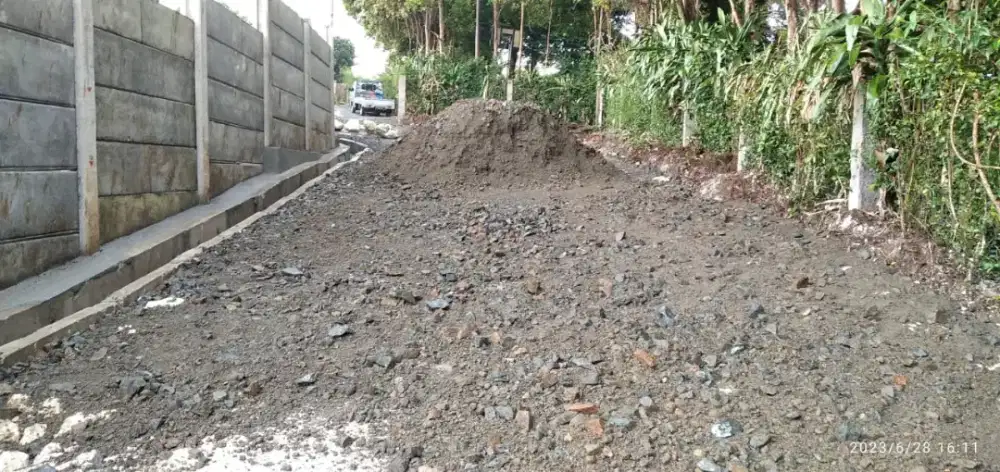 Bongkar bangunan gedung cut and fill hotmix aspal