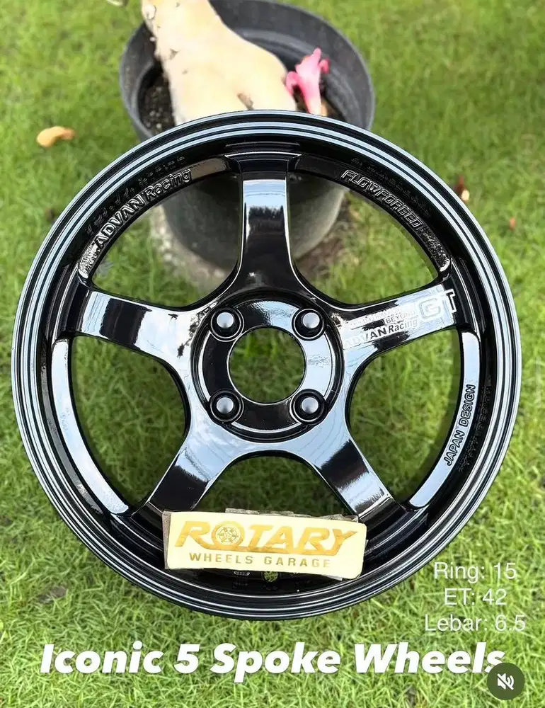 Jual Velg Advan GT Ring15 BARU Cherry Q Vinfast Geely EX2 Brio Mobilio