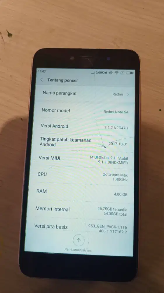 Redmi note 5A .