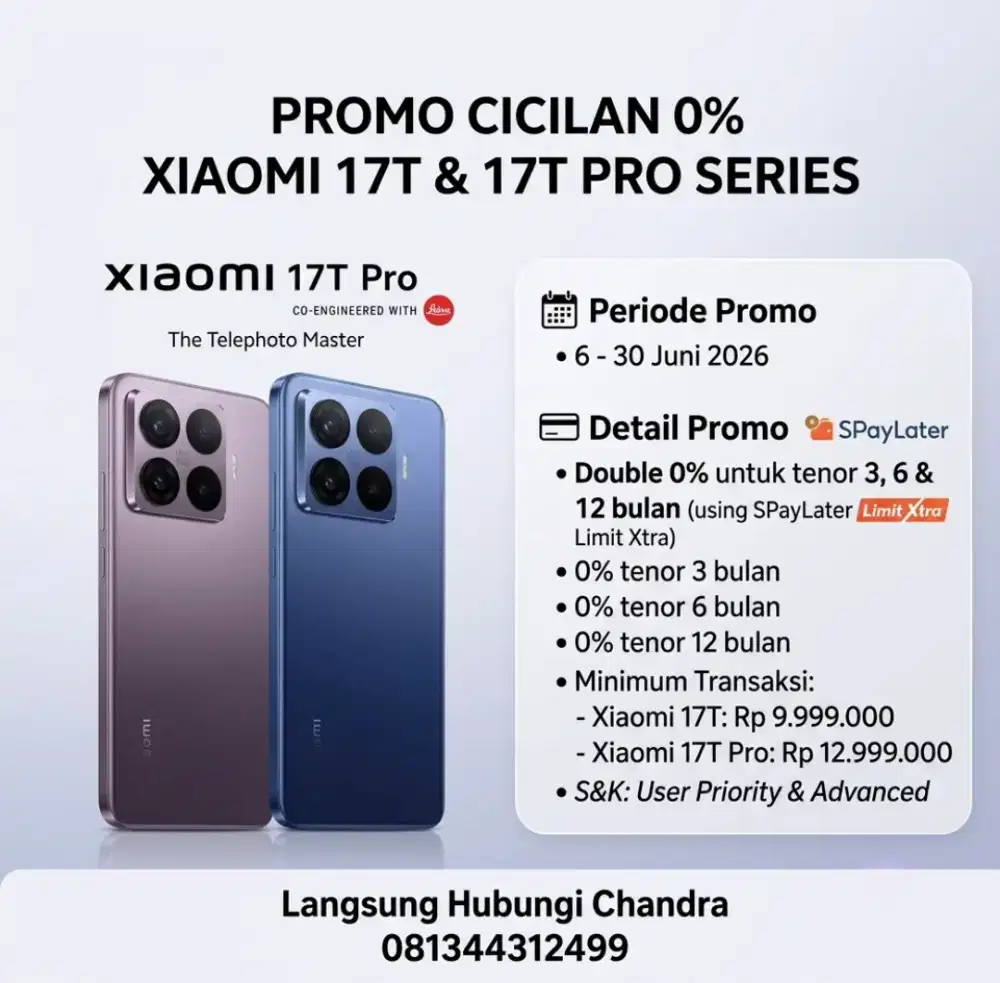 CASH/KREDIT XIAOMI 17T PRO
