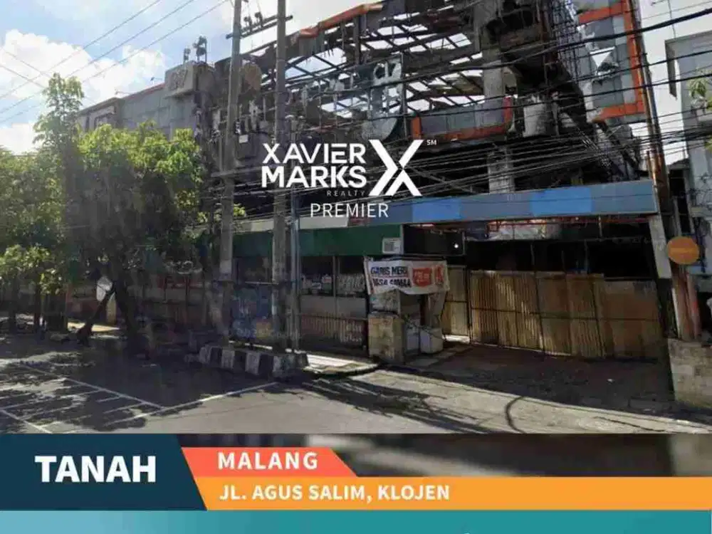 Dijual Tanah Luas Eks Malang Plaza Jalan Agus Salim, Jantung Kota Malang