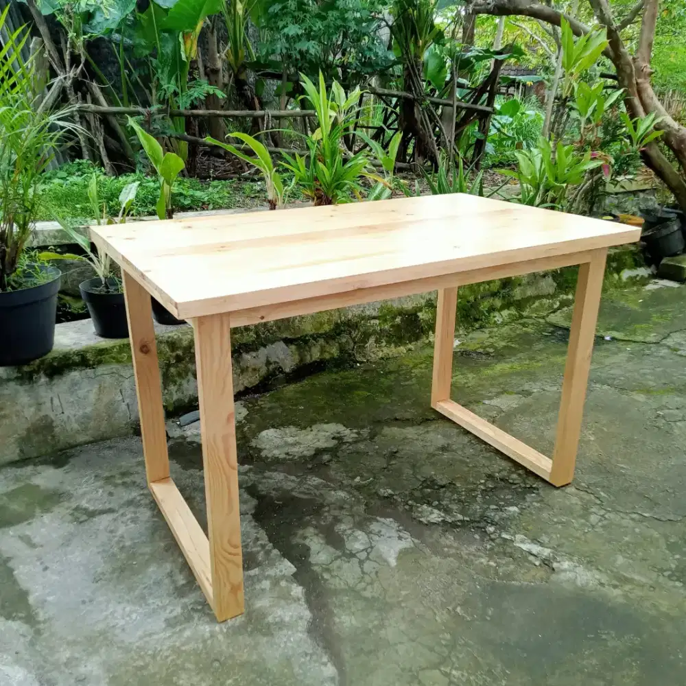 Meja kayu jati londo