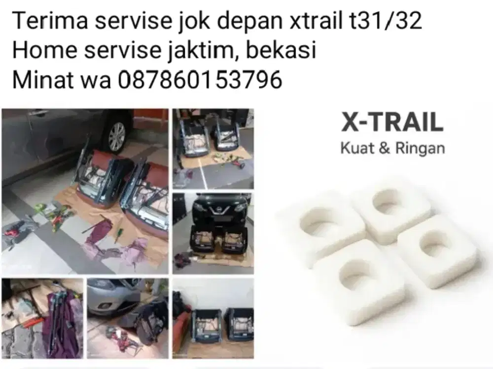 Terima servise jok depan xtrail oblak t32