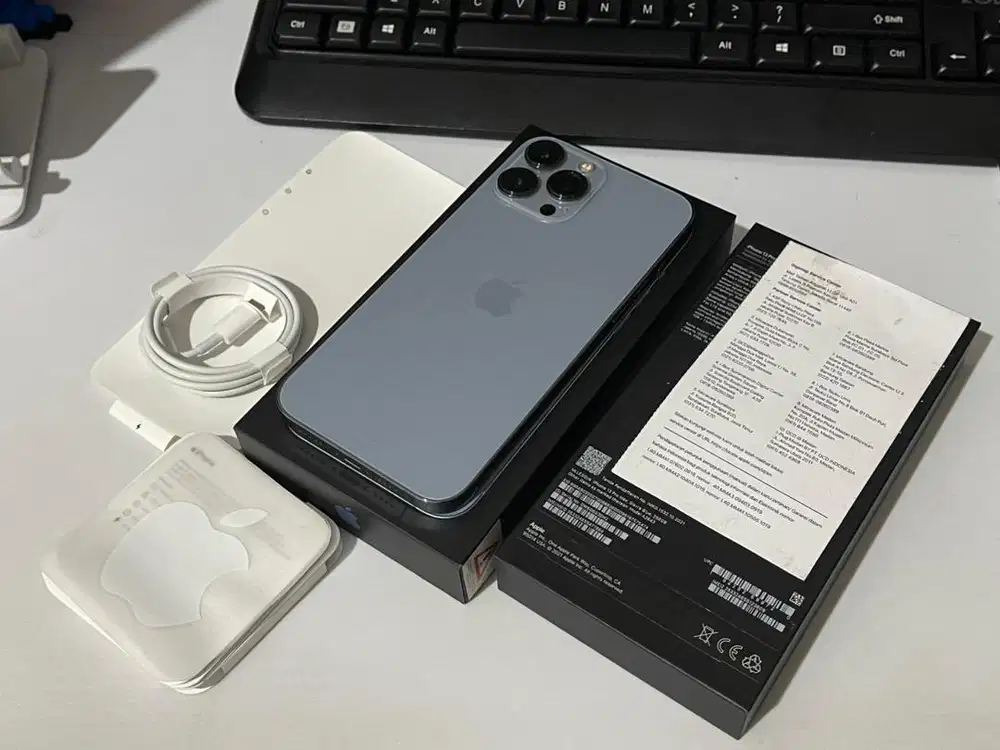 Iphone 13 pro max 256GB ibox second mulus fullset original