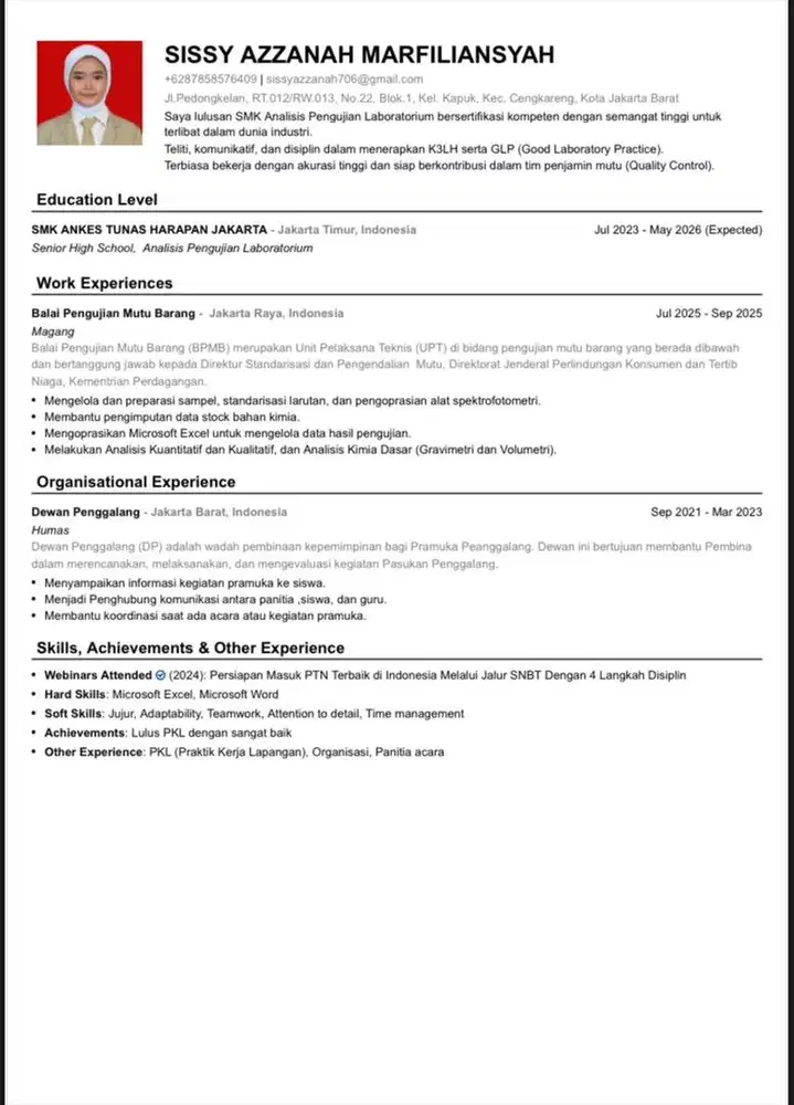 Info loker freshgradu SMK