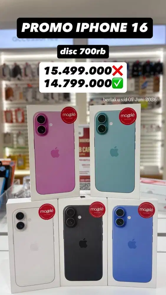 Promo Iphone 16 basic 128