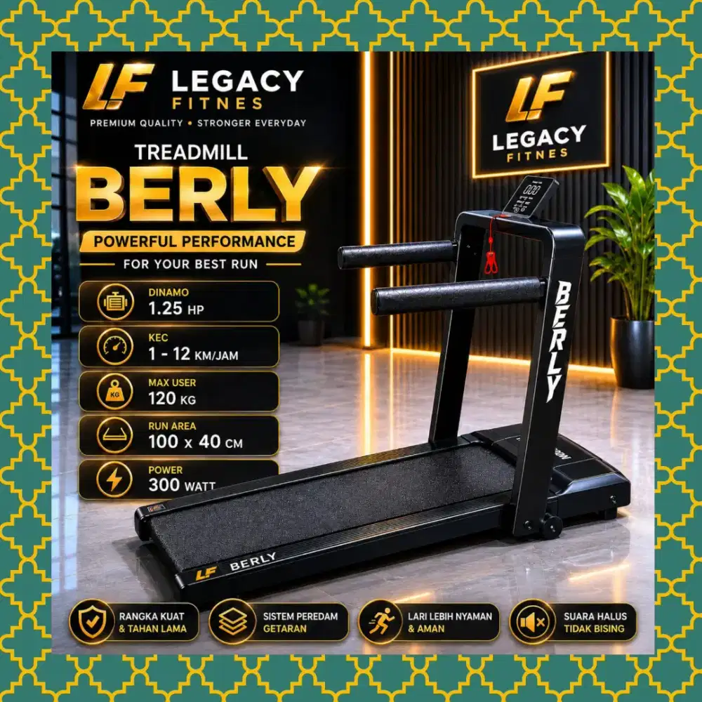 Walkingpad elektrik Legacy Berly alat olahraga GGD-139