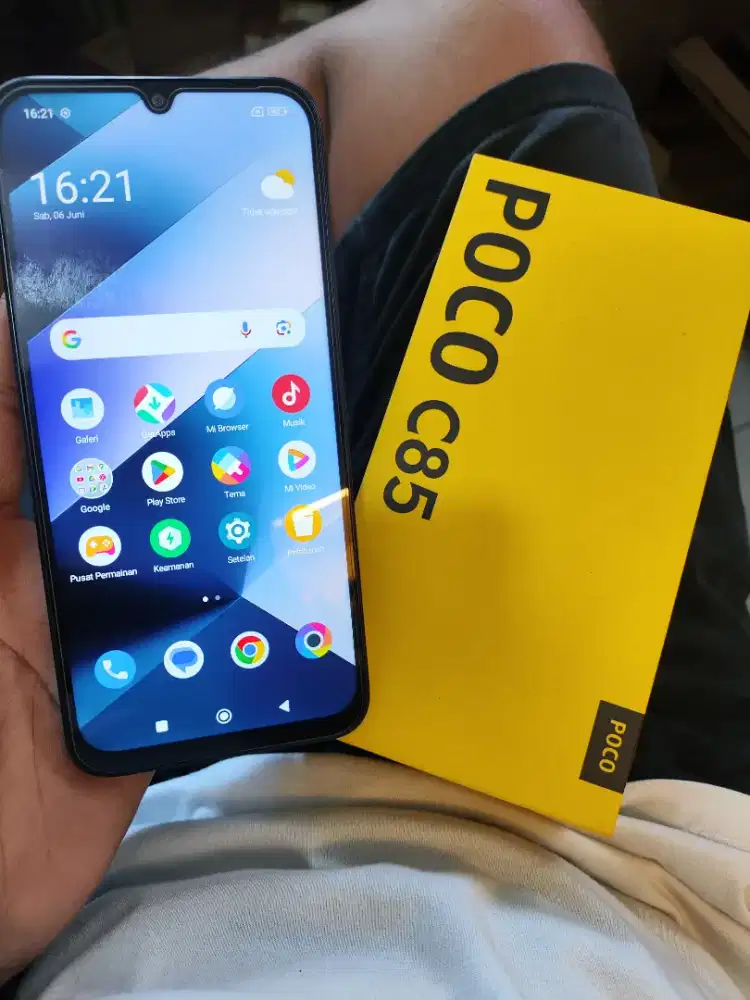 Poco C85 8/256 Full set original Nominus siap pake