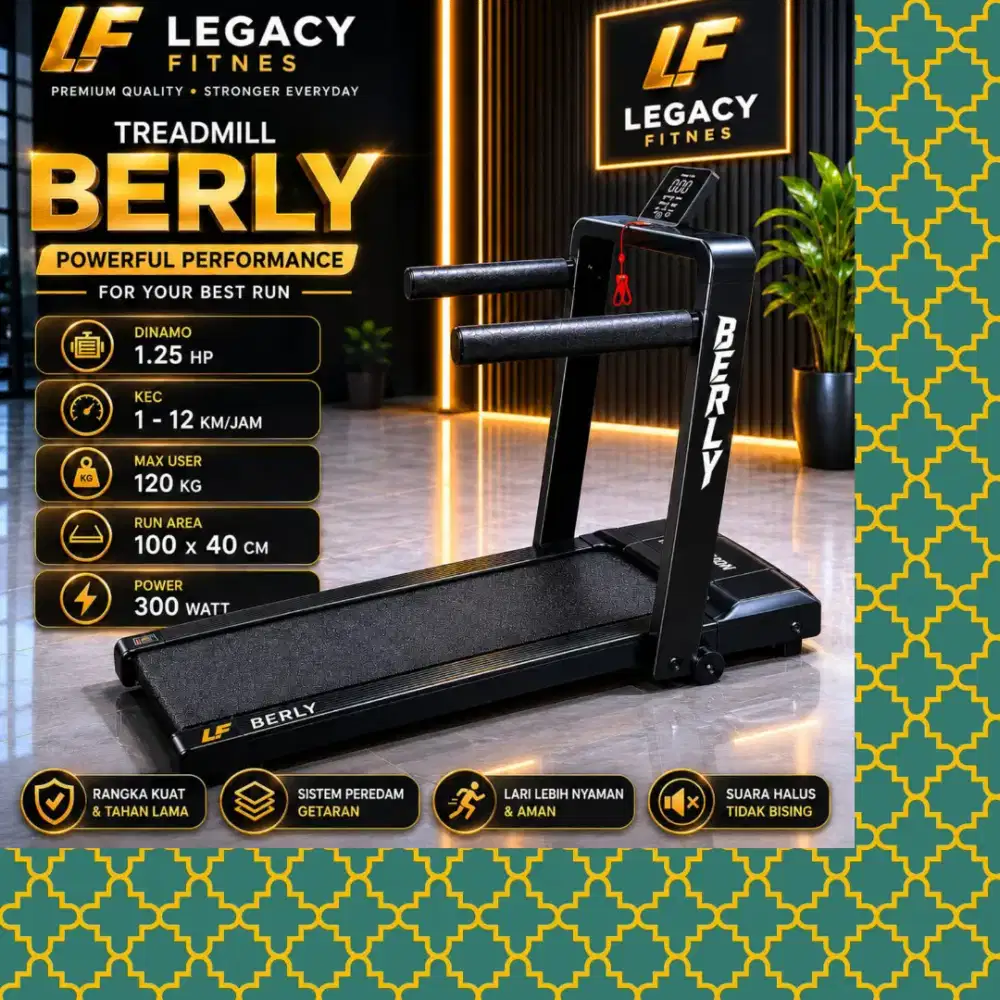 Walkingpad elektrik Legacy Berly alat olahraga GGD-139